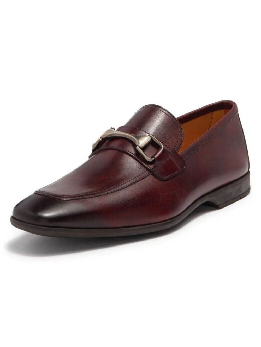 Magnanni Tazon Men's Leather Bit Loafer Slip On Shoes Brown Size 11